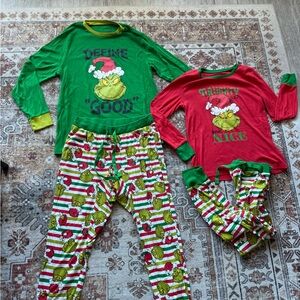 Dr. Seuss Grinch Pajama Set - Green and Red